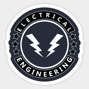 electrical engineering, electric engineer, funny t design Sticker